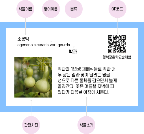 학교숲 활용 QR코드